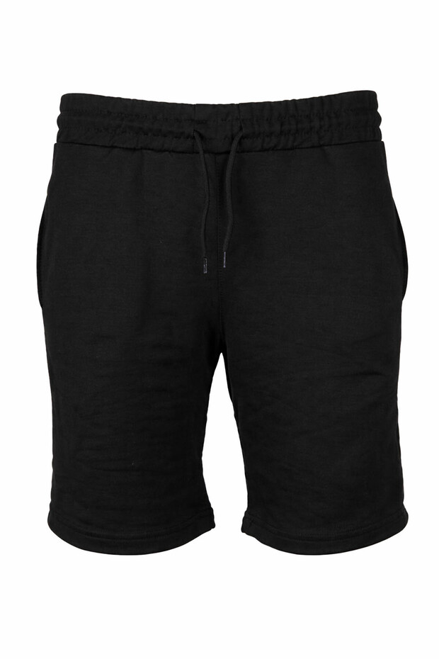 Combed Cotton Black Men's Shorts 2059