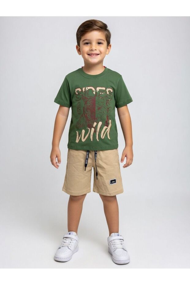 Sides Yazili Boy's Suit