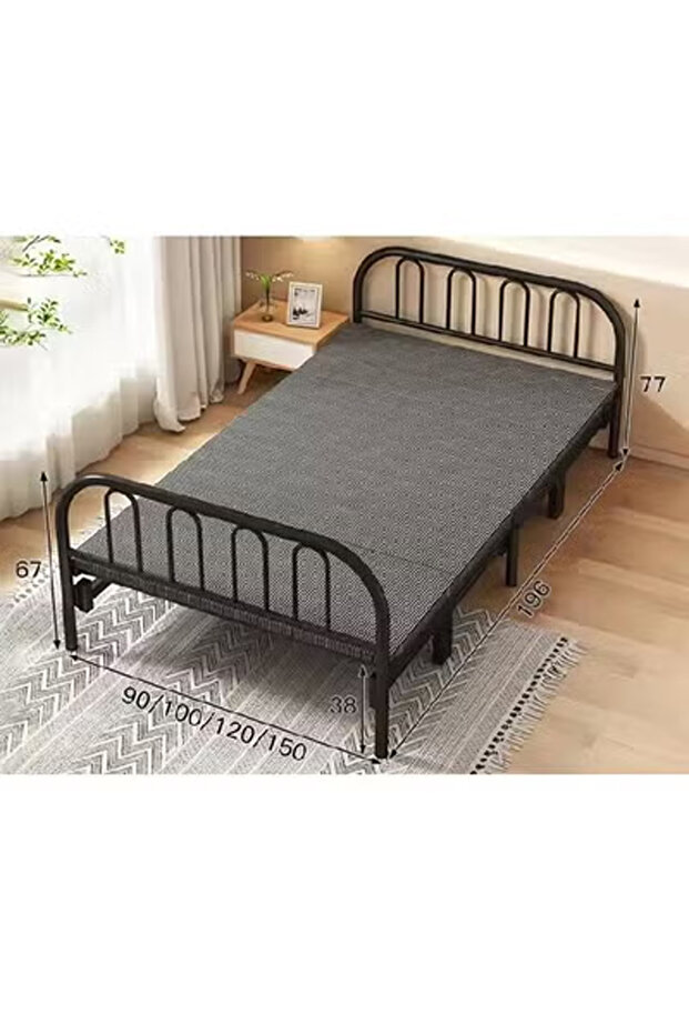 Minimalist Bed with Ice Silk Multi-Purpos Comfortable Design Size