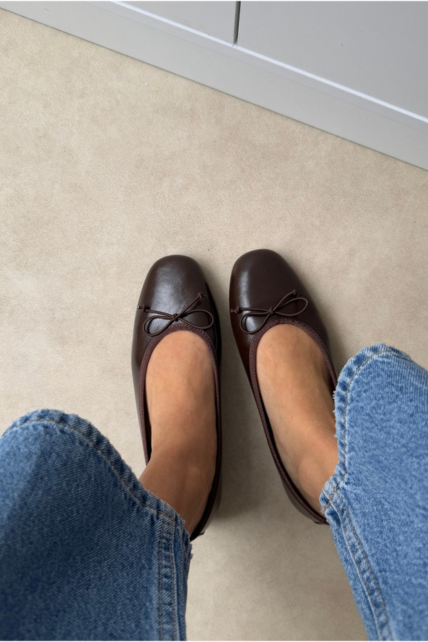 Women's Ballerinas Bitter Brown