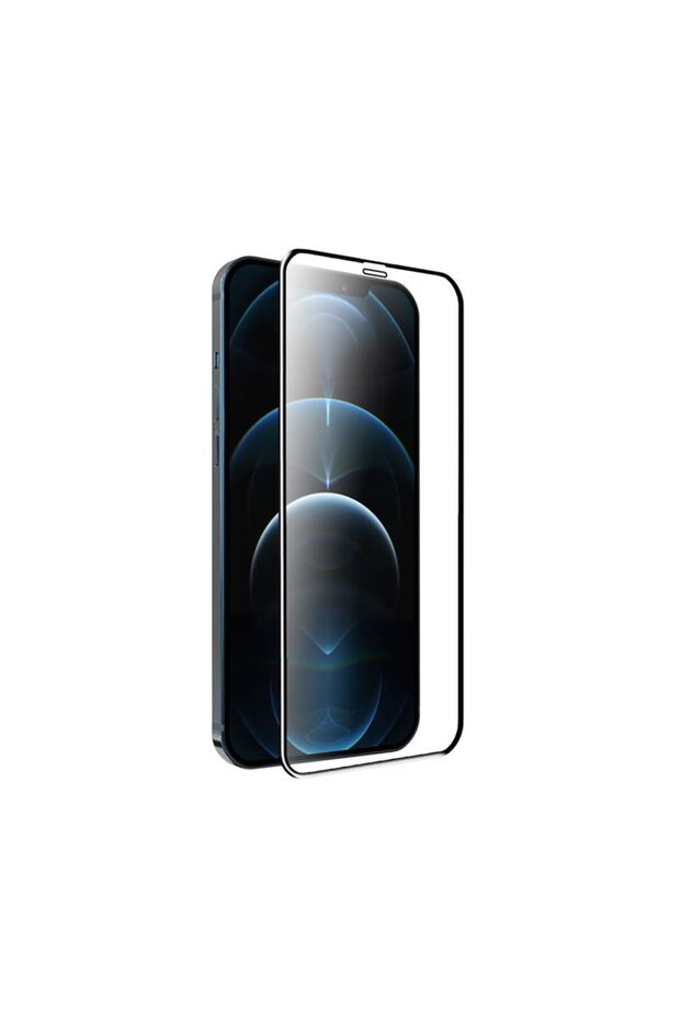 EasyGlass Tempered Glass for iPhone 12/12 Pro, Black