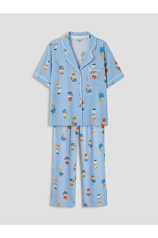 Bear Teddy Printed Women's Pajama Set