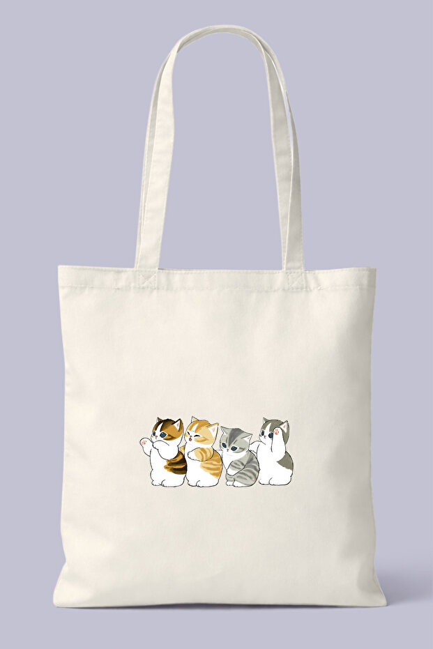 Cute Kittens Printed Cloth Bag