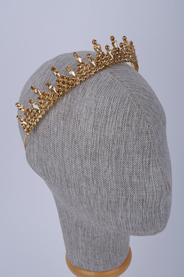 Elegant Crystal Stone Bridal Henna Crown and Wedding Henna Hair Accessory