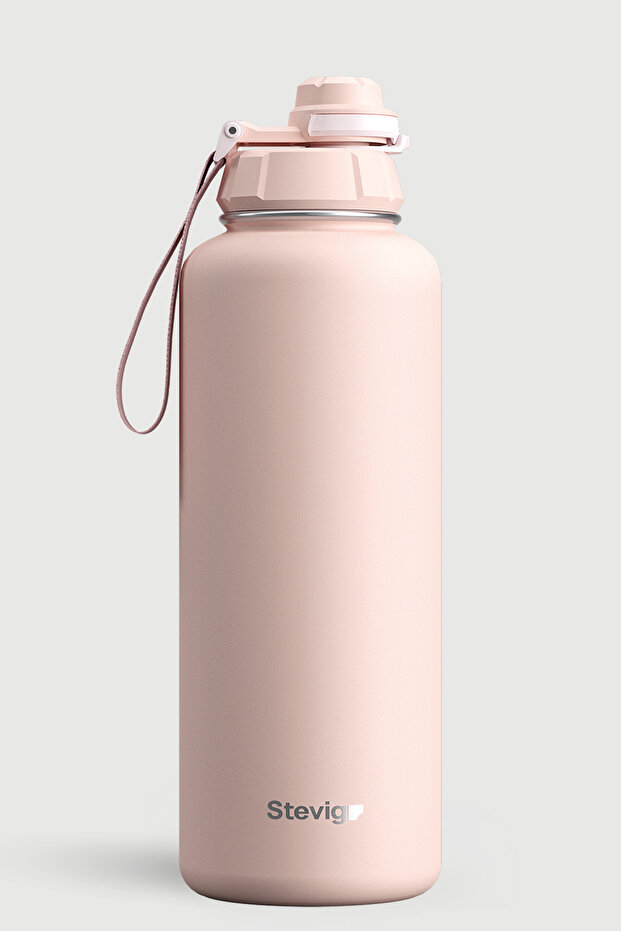 1 Hand Leak-Proof Leak-Proof Steel Thermos 1500 ml Icy Pink St-255