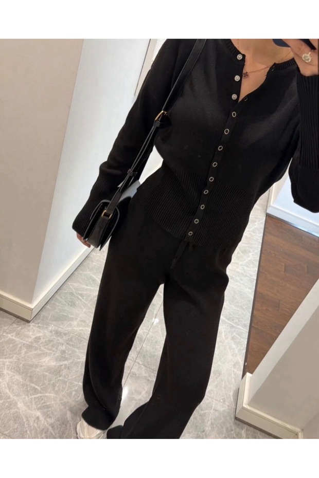 Snap-on knitwear set