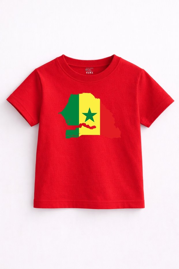 Senegal Ruh – Senegal Map Printed Children's T-Shirt