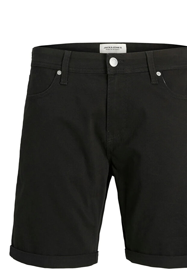 Men Beige Fold-Up Hem Twill Shorts