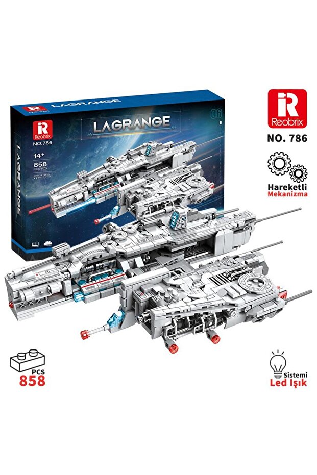 786 Heavy Attack Aircraft (Lagrange B192 New Earth Heavyattack Aircraft) Creative Building Block Set