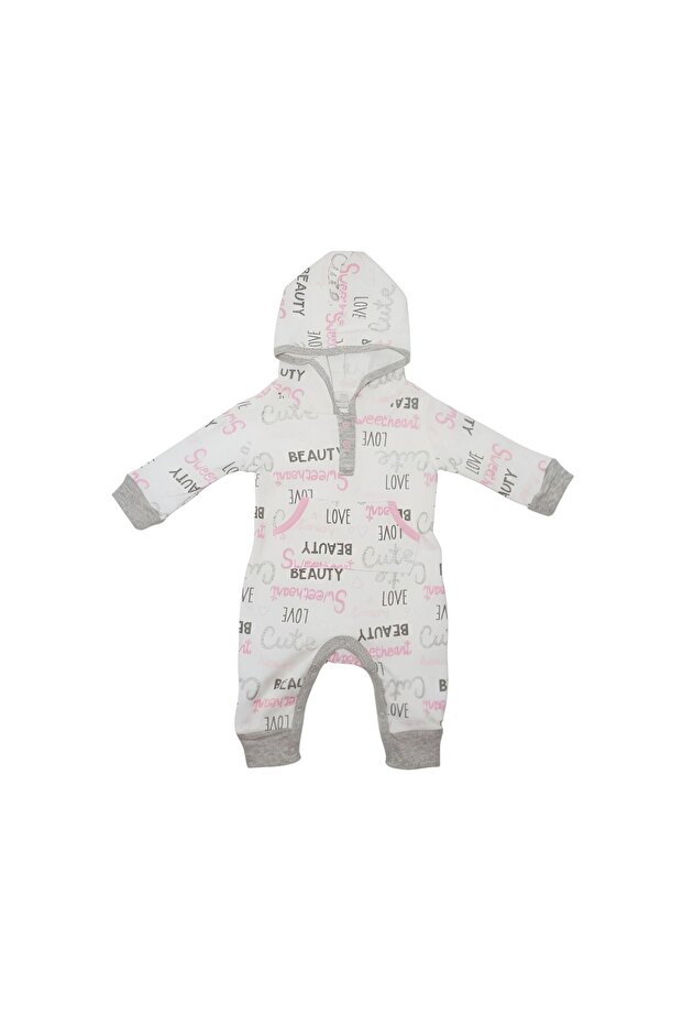 -Printed BodySuit with Hoodie - Multicolors, 03M to 09M