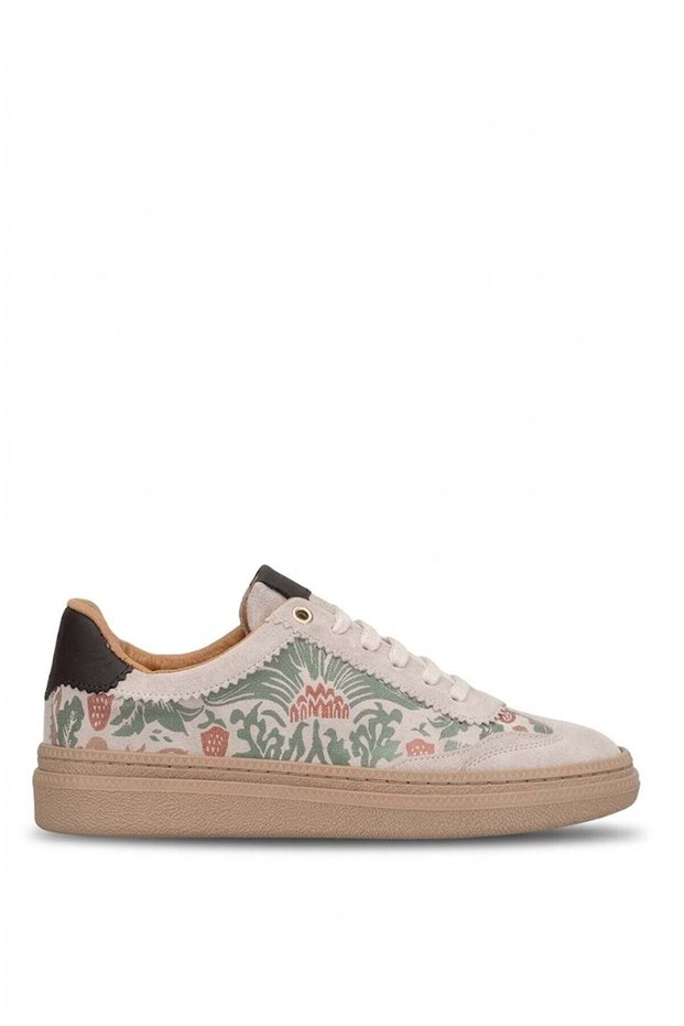 D26Ya-700 Women's Genuine Leather Casual Shoes Beige