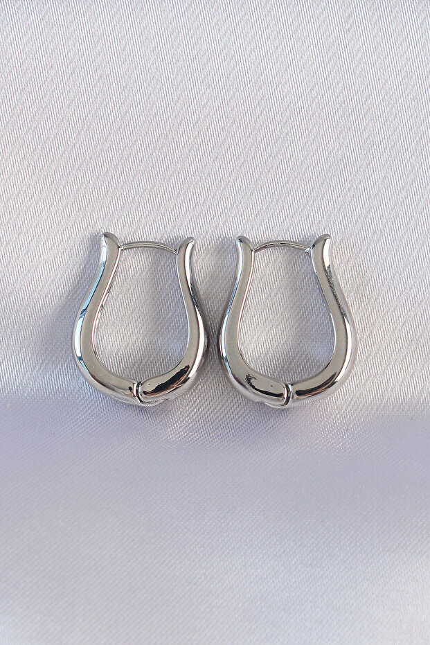 Stylish Brass Silver Color Hollow Rose Earrings Teachers Mothers Valentine's Day Gift