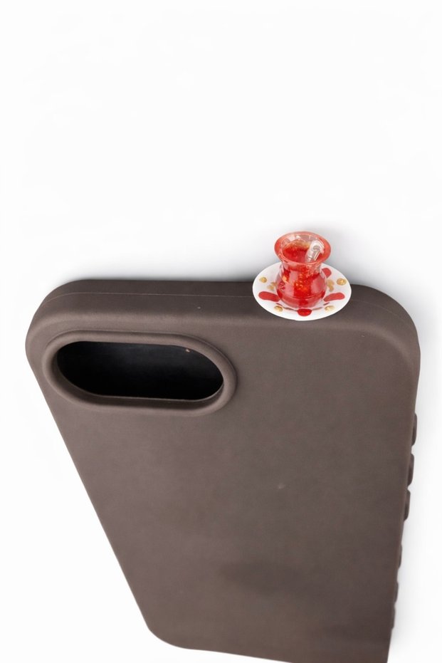 iPhone 16E Tea Cup Shaped Silicone Case (You Can Ask Questions for Different Models)