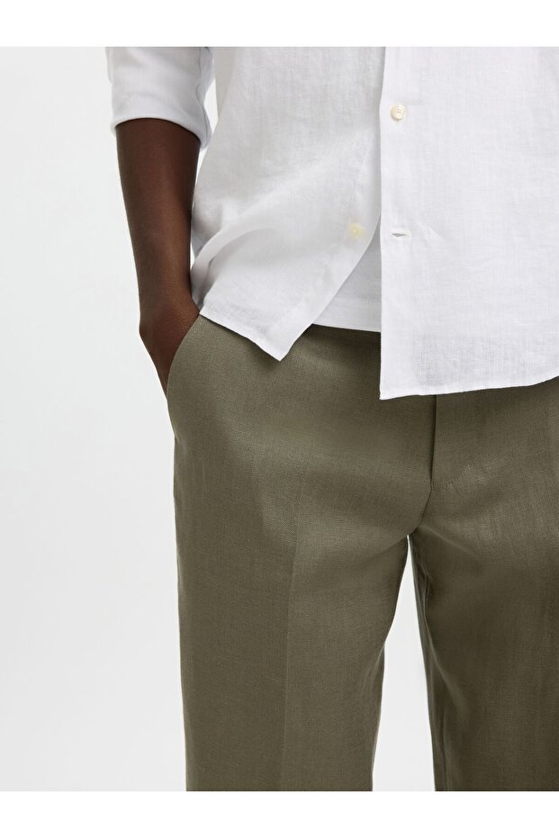 Leinenhose Regular Fit - 5