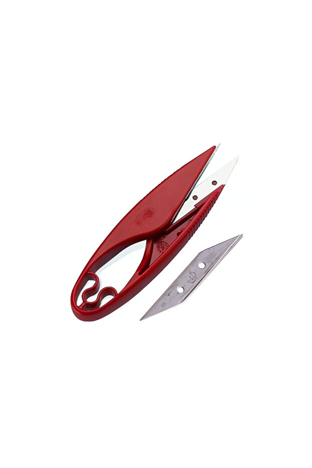 Plastic Thread Cleaning Scissor (with Spare Blades) / Pin-1455