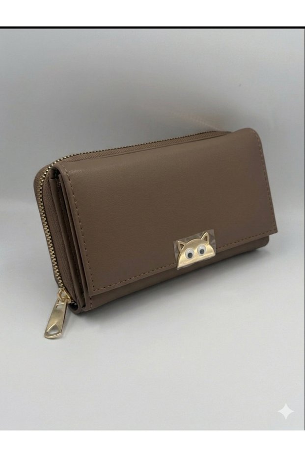 Stylish and Multi-Pocket Quality Large Size Wallet with Cat Detail in New Colors