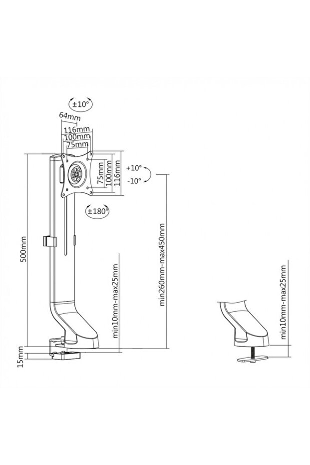Monitor stand for table, 17.99.1179 - 2