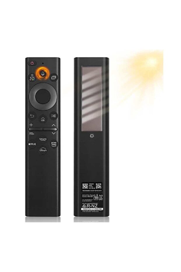 BN59-01385A Solar Voice Remote Control for Samsung Smart TV, 4k 8K UHD Smart TVs Series (Black)