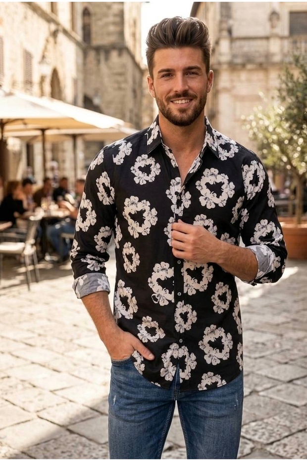 Denim Tears Long Sleeve Regular Fit Men's Shirt