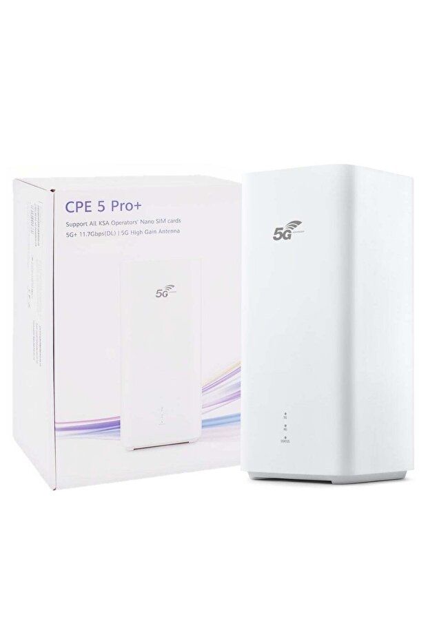 راوتر بروفي CPE 5 برو+ 5G، واي فاي 7 بسرعة تصل إلى 3600 ميجابت في الثانية - H165-383 | أبيض