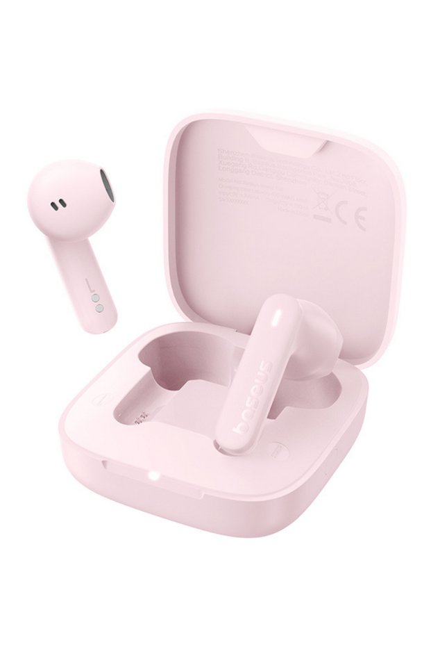 Casti True Wireless Bowie E16, Bluetooth 5.3, IPX4 Roz