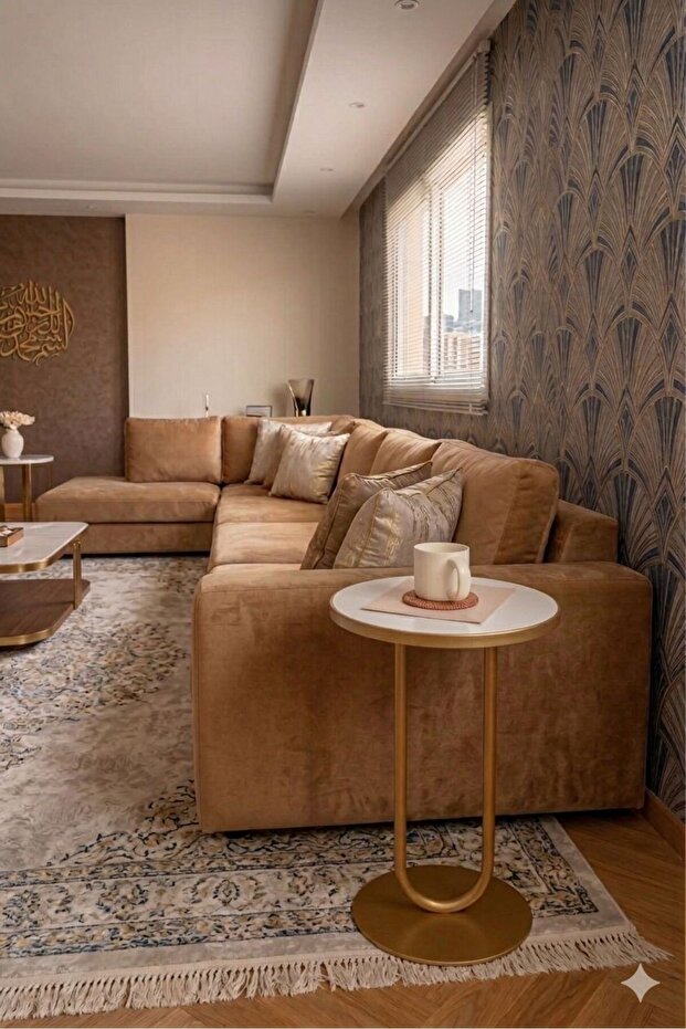 طاولة تقديم دائريه 50*25 سم