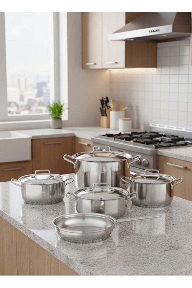 9-Piece Stainless Steel Cookware Set
