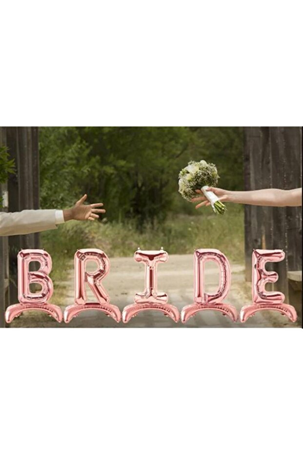 Bride Rose Gold Standing Foil Balloon