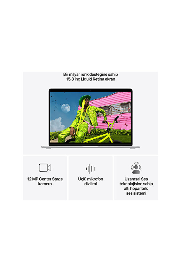 MDV94TU/A/MacBook Air/Apple M5 İşlemci(10 Çekirdek CPU-10 Çekirdek GPU)/16GB RAM/512GB SSD/15" - 5