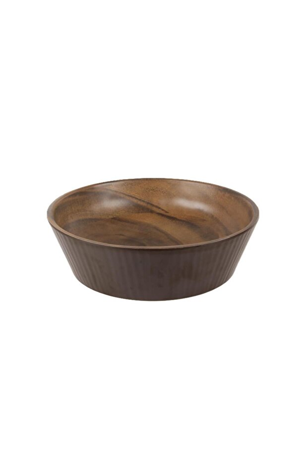 وعاء بمظهر خشبي 25.5×7.5 سم