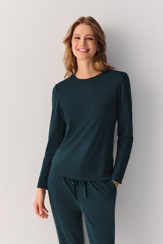 قميص نوم بأكمام طويلة من Pillow Check