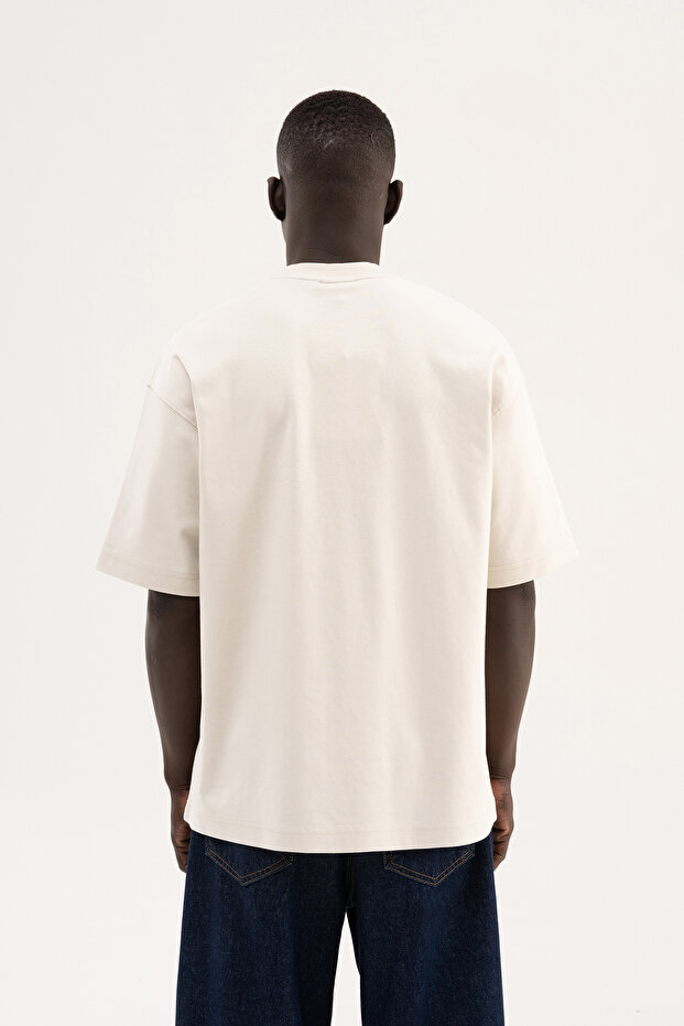 Ανδρικό μπλουζάκι Basic Interlock Oversize Space Grey - 6