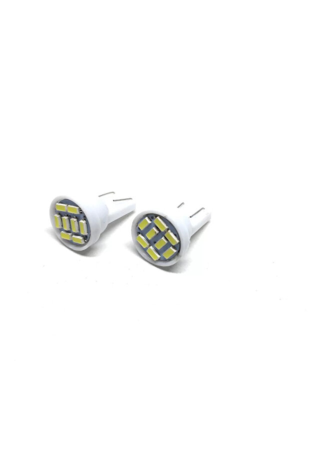 لمبة إضاءة LED T10 للسيارة 8 مصابيح LED بيضاء 2 قطعة من AvaTech