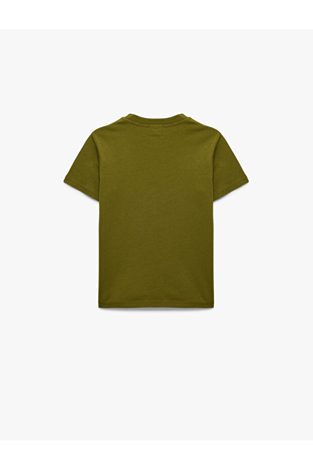Boy's Cotton Crew Neck Short Sleeve Printed T-Shirt