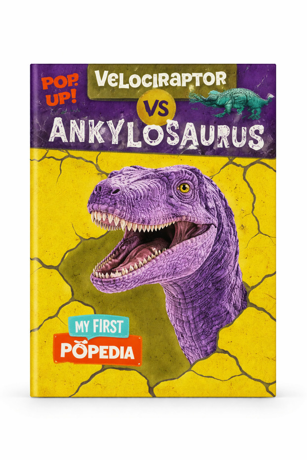 My First Popedia Velociraptor vs Ankylosaurus
