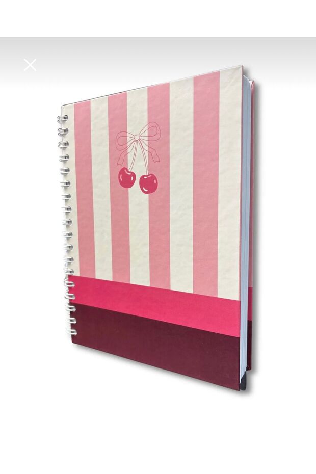 دفتر ملاحظات مربع بغلاف صلب حلزوني - 17x24 سم