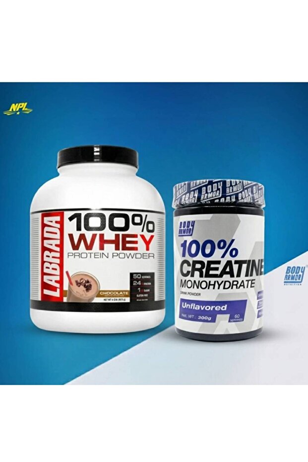 Labrada Nutrition 100% Whey Protein + Body Armor Creatine Monohydrate