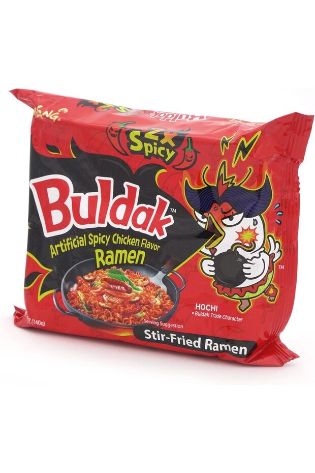 2X Spicy Flavor Buldak Ramen Pack of 5