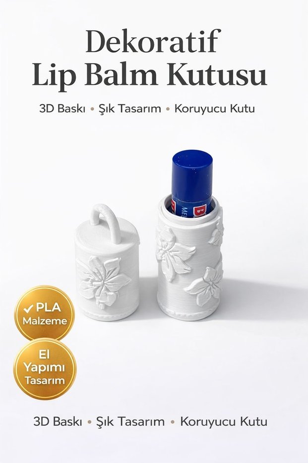 Decorative Lip Balm Box | 3D Printing Pla | Portable Lip Balm Box | Bag Accessory