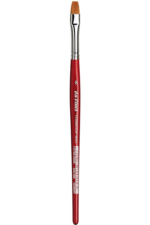 5880 Series Brush No:8 Cosmotop Spin Synthetic Flat Watercolor Brush