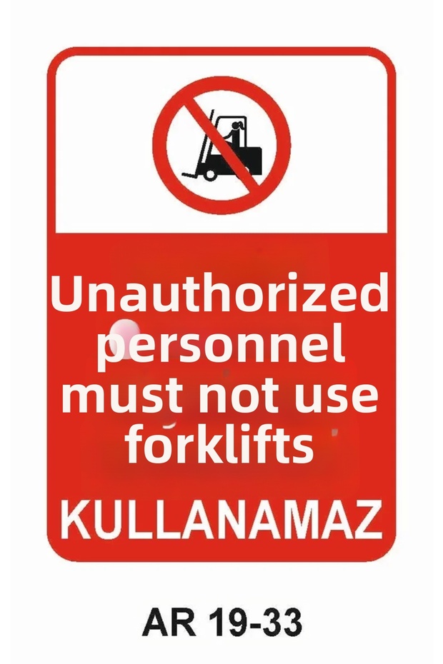 Work Safety Warning Sign 1 Piece Pvc 21 X 29cm