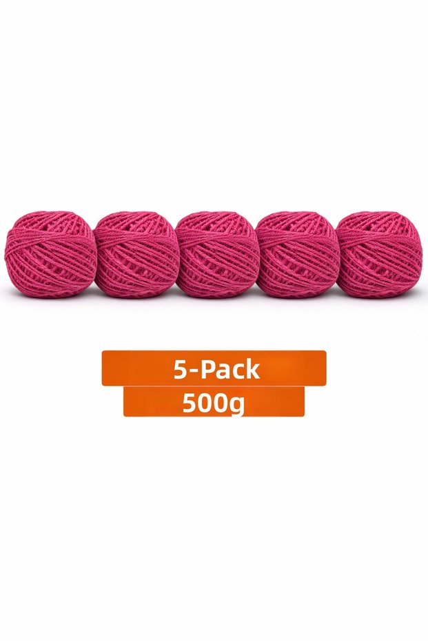 Jute Rope 5 Pack 100Gr 100m Wicker Rope Burlap Rope Macrame Decoration Natural Rope