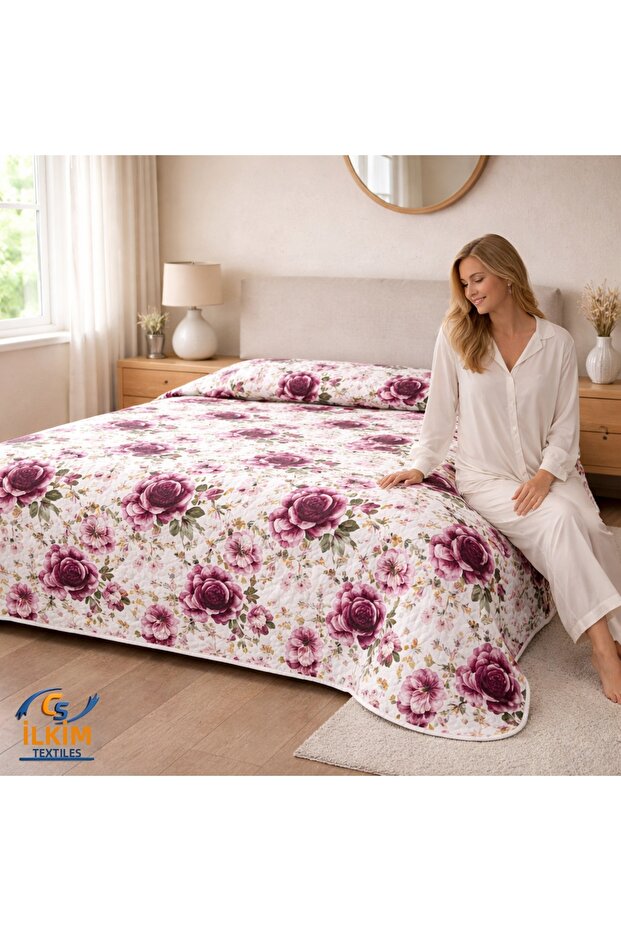 Quilted Cotton Double, Multi-Purpose Bedspread / Pike 200 X 230 cm (New Model)