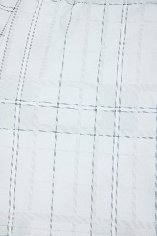 Çok Renkli Ekoseli 3lü Paket Pamuklu Büyük Beden Pijama Altı TBBSS26IA00004 - 9