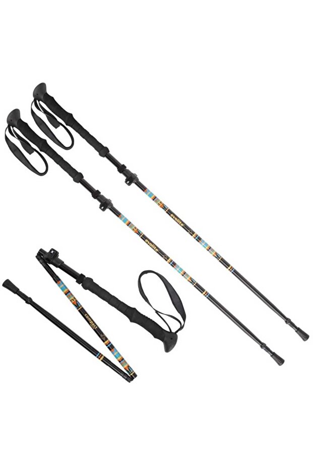 Compact Micro Katlanır Yürüyüş Batonu - 1