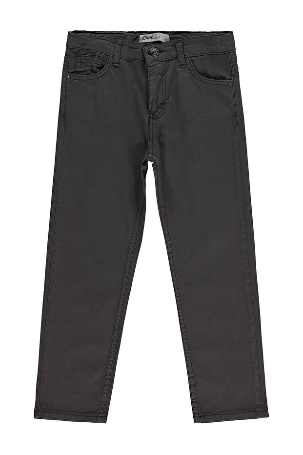 5 Pocket Basic Pants for Ages 6-9 - Brown