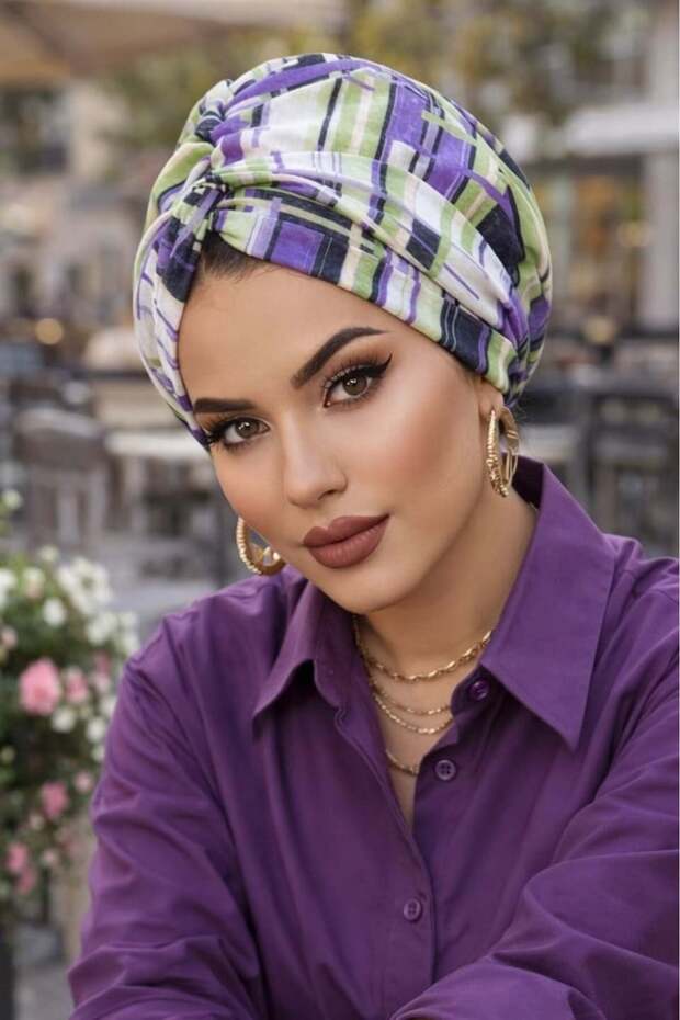 أرجواني ذو نمط هندسي وجلد مدبب