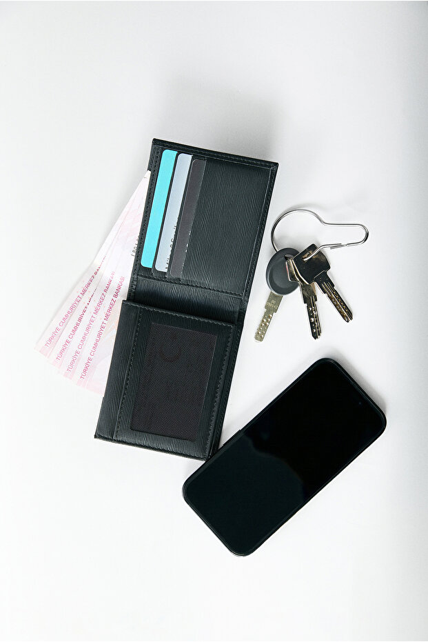 Desenli Para Bölmeli Hediye Kutulu Kartlık Cüzdan - 7