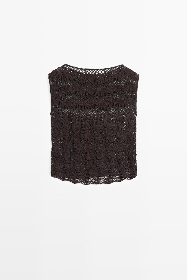 Kroşe örgü bluz - 8