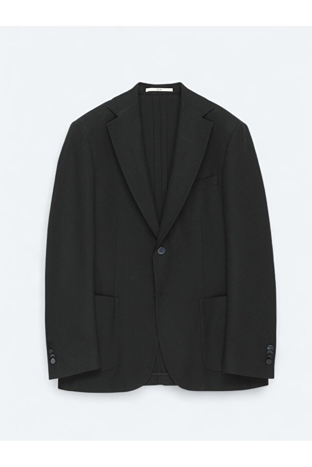 Geaca neagra cu model - 6